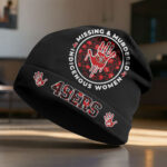San Francisco 49ers | Premium NFL MMIW Awareness Beanie Hat NY - Image 2