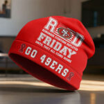 San Francisco 49ers | Premium NFL Red Friday Beanie Hat NY - Image 2
