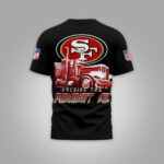 San Francisco 49ers | Premium NFL Truck Driver Burn The Midnight Oil 3D Shirt NP - Image 3