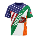 San Francisco 49ers | Premium NFL Irish America 3D Shirt NY - Image 2