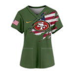 San Francisco 49ers | Premium NFL Army Nurse 3D Shirt NY - Image 2