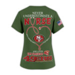 San Francisco 49ers | Premium NFL Army Nurse 3D Shirt NY - Image 3