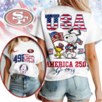 San Francisco 49ers | Premium NFL Snoopy America 250 3D Shirt NY