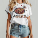 San Francisco 49ers | Premium NFL 250th Anniversary Of America Patchwork Women Shirt HY - Image 4