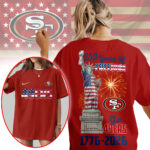 San Francisco 49ers | Premium NFL Statue Of Liberty 250th Anniversary 3D Shirt NP - Image 3