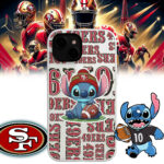 San Francisco 49ers | Premium NFL Stitch Loves Football Phone Case NP