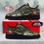 San Francisco 49ers | Premium NFL US Army AF1 Shoes NY