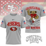 San Francisco 49ers | Premium NFL Retro Bear 3D Shirt NY - Image 3