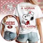 San Francisco 49ers | Premium NFL Never Underestimate A Nurse Women Shirt NY