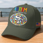 San Francisco 49ers | Premium Classic NFL Autism Awareness Puzzle Cap - Image 3
