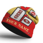 San Francisco 49ers | Premium NFL Heritage Patch Beanie Hat NTH1 - Image 2
