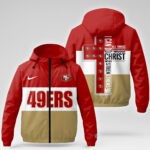 San Francisco 49ers | Premium NFL Strength Through Christ Windbreaker Jacket NTH1 - Image 4