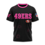 San Francisco 49ers | Premium NFL Hope Pink Ribbon 3D Shirt NTH1 - Image 2