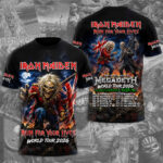 Iron Maiden 2026 World Tour 3D Apparel
