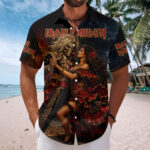 Iron Maiden 2026 World Tour Short Sleeve Button-Down Shirt - Image 2