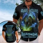 Iron Maiden 2026 World Tour Short Sleeve Button-Down Shirt