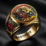 Iron Maiden 3D Engraved Ring