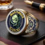 Iron Maiden 3D Engraved Ring