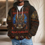 Iron Maiden 3D Unisex Waffle Hoodie - Image 3