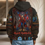 Iron Maiden 3D Unisex Waffle Hoodie - Image 5