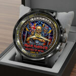 Iron Maiden Black Stainless Steel Watch