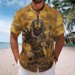 Iron Maiden Short Sleeve Button-Down Shirt - Image 2
