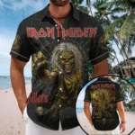 Iron Maiden Short Sleeve Button-Down Shirt