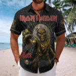 Iron Maiden Short Sleeve Button-Down Shirt - Image 2