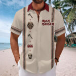 Iron Maiden Short Sleeve Button-Down Shirt - Image 2