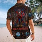 Iron Maiden Short Sleeve Button-Down Shirt - Image 3