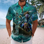 Iron Maiden Short Sleeve Button-Down Shirt - Image 2