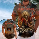 Iron Maiden Short Sleeve Button-Down Shirt