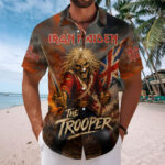 Iron Maiden Short Sleeve Button-Down Shirt - Image 2