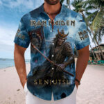 Iron Maiden Short Sleeve Button-Down Shirt - Image 2