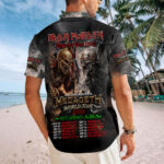 Iron Maiden World Tour Short Sleeve Button-Down Shirt - Image 3