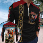 Iron Maiden Zip Polo Shirt - Image 2