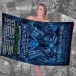 Iron Maiden x Megadeth 2026 World Tour Rectangle Beach Towel - Image 2