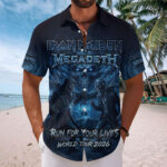 Iron Maiden x Megadeth 2026 World Tour Short Sleeve Button-Down Shirt - Image 2