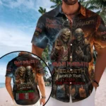 Iron Maiden x Megadeth 2026 World Tour Short Sleeve Button-Down Shirt