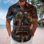 Iron Maiden x Megadeth 2026 World Tour Short Sleeve Button-Down Shirt - Image 2