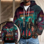 Iron Maiden x Megadeth 3D Unisex Waffle Hoodie