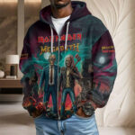 Iron Maiden x Megadeth 3D Unisex Waffle Hoodie - Image 4