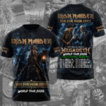 Iron Maiden 2026 World Tour 3D Apparel