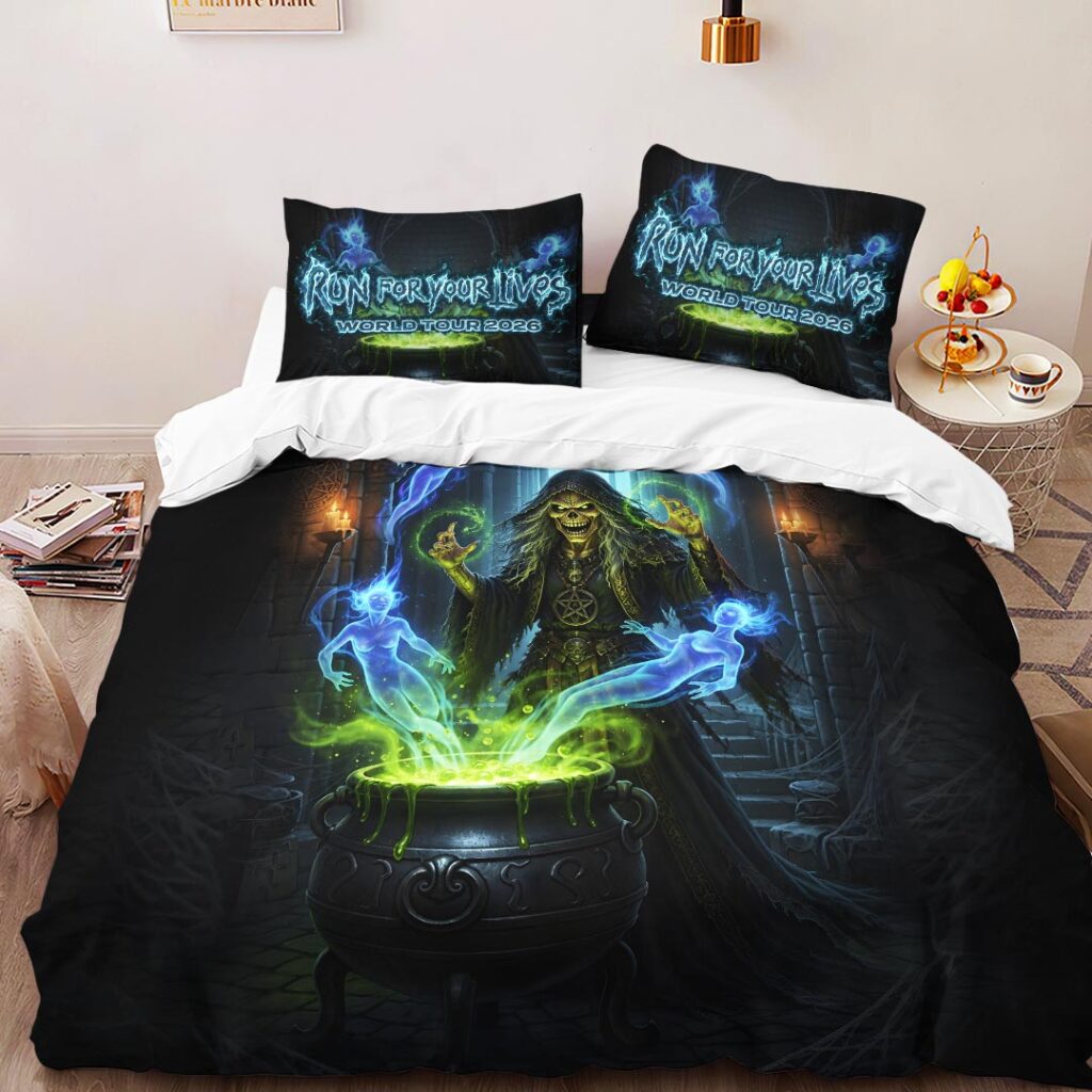 Iron Maiden 2026 World Tour 3-Piece Duvet Bedding Set - Image 3