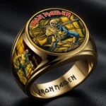 Iron Maiden 3D Engraved Ring