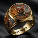 Iron Maiden 3D Engraved Ring
