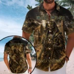 Iron Maiden Short Sleeve Button-Down Shirt