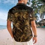 Iron Maiden Short Sleeve Button-Down Shirt - Image 3