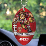 San Francisco 49ers Custom shape 2-sided Acrylic Car Ornament