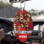 San Francisco 49ers Custom shape 2-sided Acrylic Car Ornament - Image 4